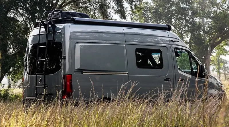 Travel van out in an adventure